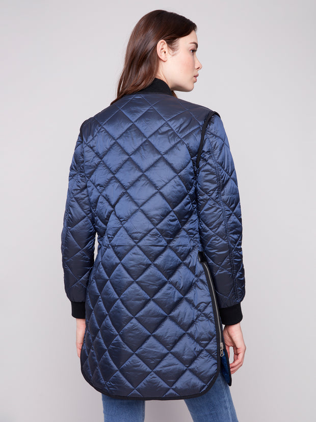 Reversible Iridescent Animal Print Jacket