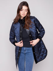Reversible Iridescent Animal Print Jacket