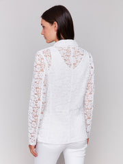 Lace Long Sleeve Blazer