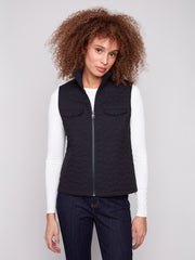 Floral Quilted Vest