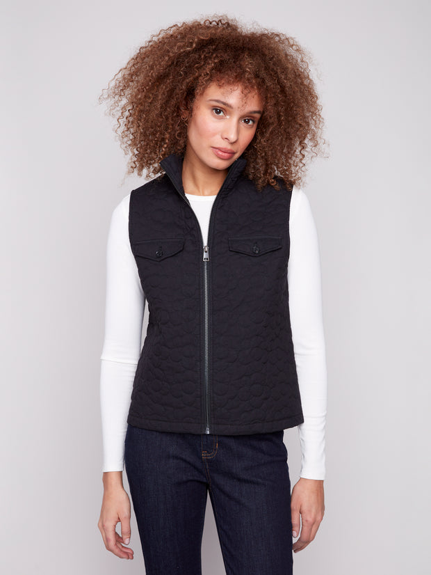 Floral Quilted Vest