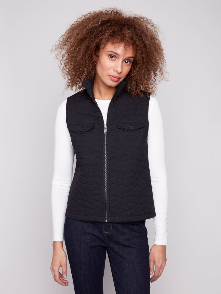 Floral Quilted Vest