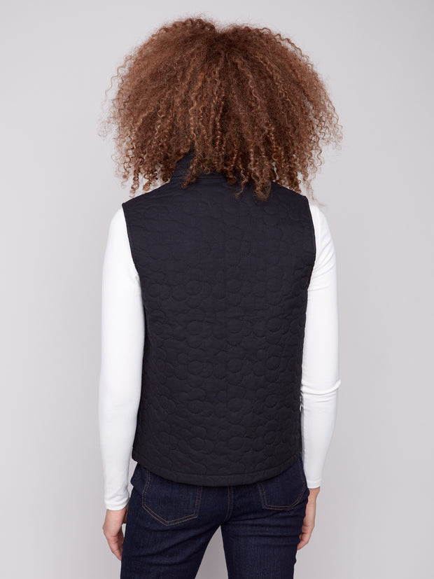 Floral Quilted Vest