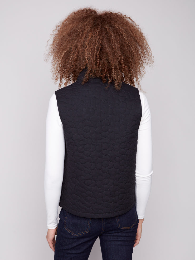 Floral Quilted Vest
