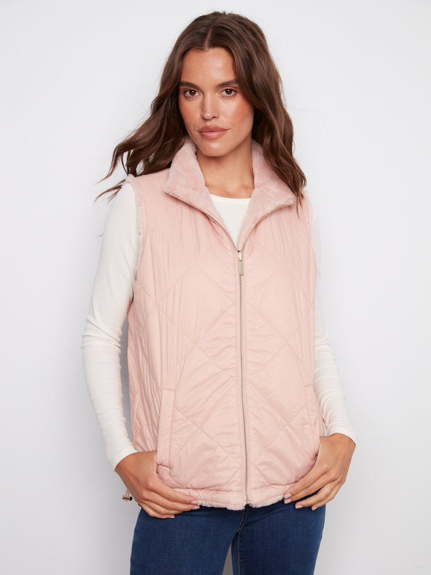Reversible Faux Fur Vest