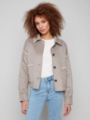 Blanket Stitch Button Jacket