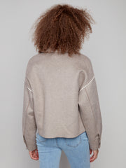 Blanket Stitch Button Jacket