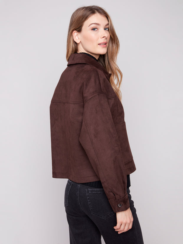 Faux Suede Jacket