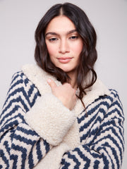 Chevron Short Jacket