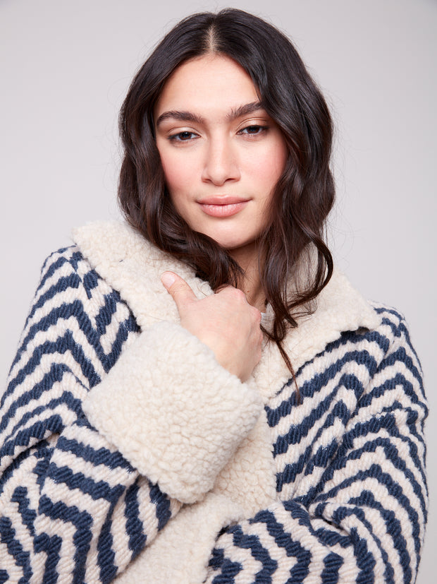 Chevron Short Jacket
