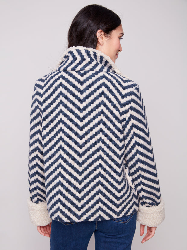 Chevron Short Jacket