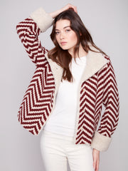 Chevron Short Jacket