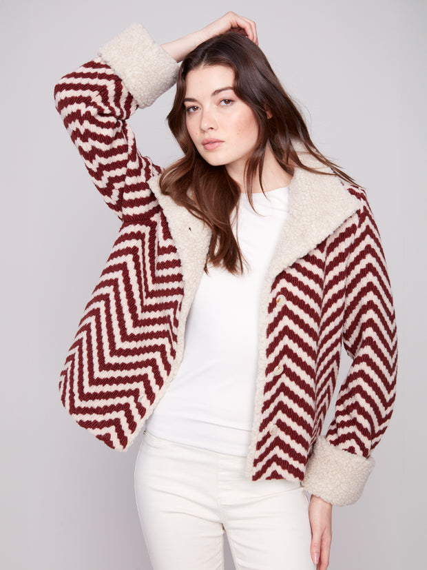 Chevron Short Jacket