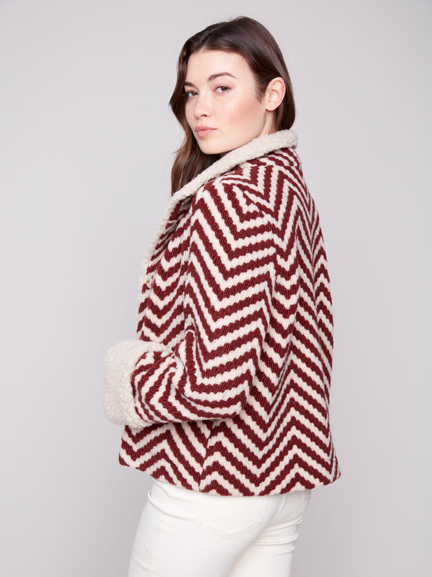 Chevron Short Jacket
