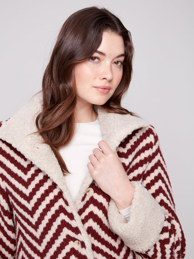 Chevron Short Jacket