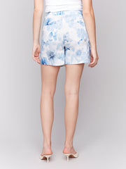 Floral Printed Linen Skort