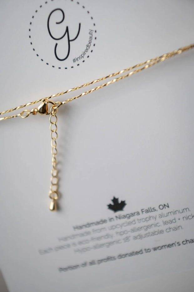 Made In Canada - Penny Charm Necklace Gold