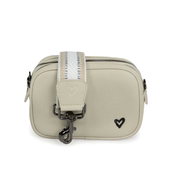 Durham Vegan Leather Crossbody - Cream