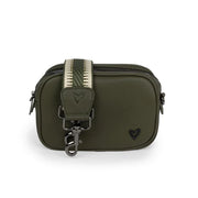 Durham Vegan Leather Crossbody - Olive