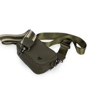 Durham Vegan Leather Crossbody - Olive