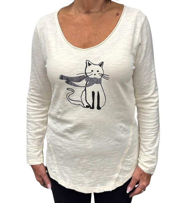 V-Neck Chilly Cat Top
