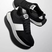F-MODE Flow Fabric/Suede/Leather Flatform Sneakers