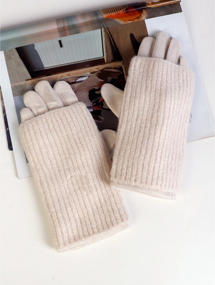Double Layer Knit Gloves
