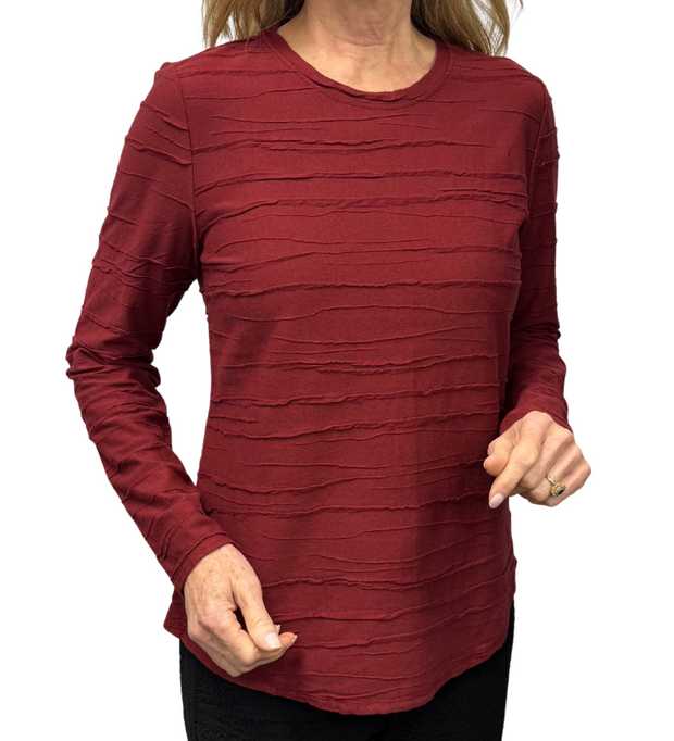 Round Hem Long Sleeve Tee