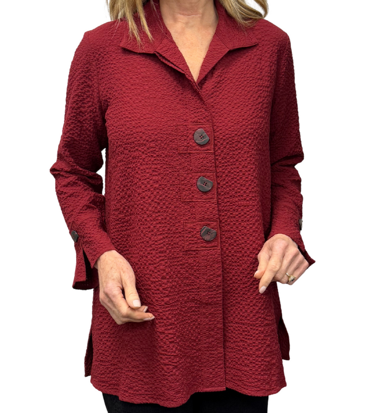 Collared Patch Button Tunic