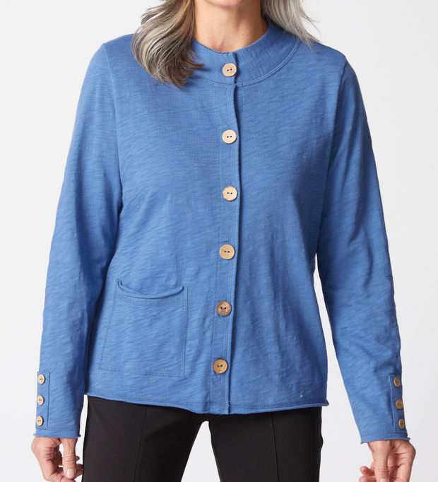 Rolled Neck Cardigan