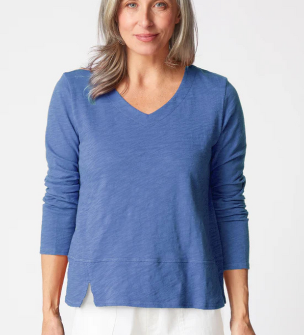 V Neck Long Sleeved Top