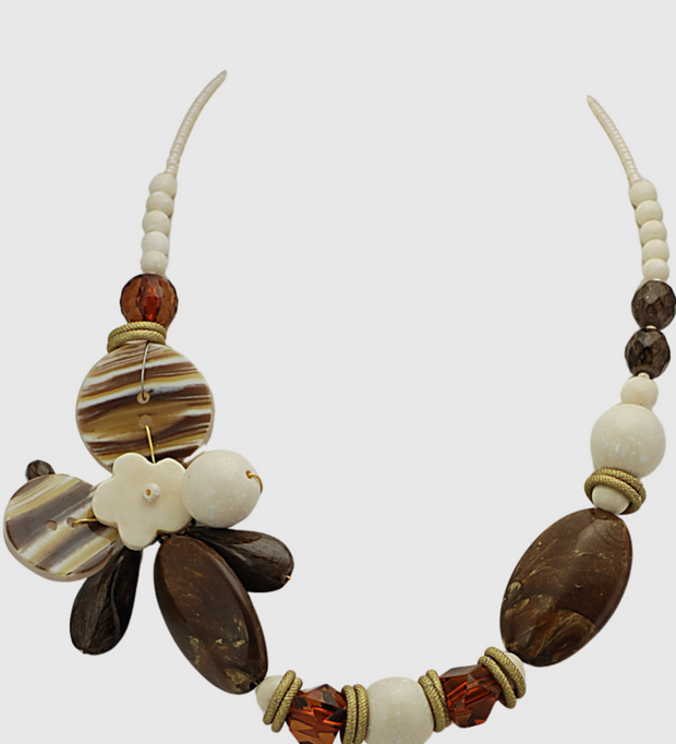 Button & Beads Necklace
