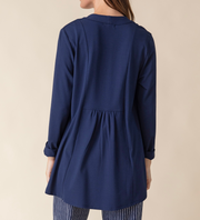 Shirred Back Open Cardigan