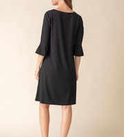 Pleated Sleeve Dress