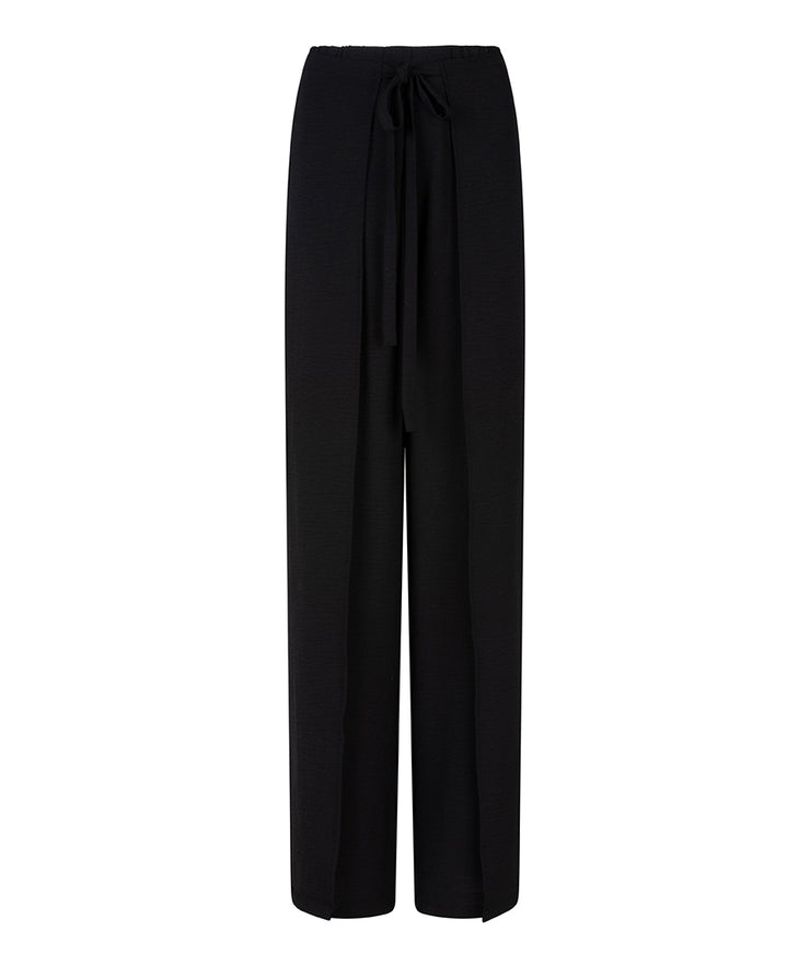 Overlap Wide Crinkle Trouser