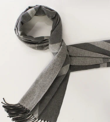 Fringed Scarf - Nova Pewter