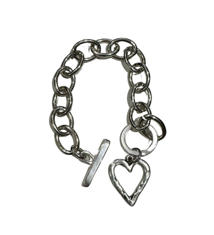 Silver Heart Bracelet