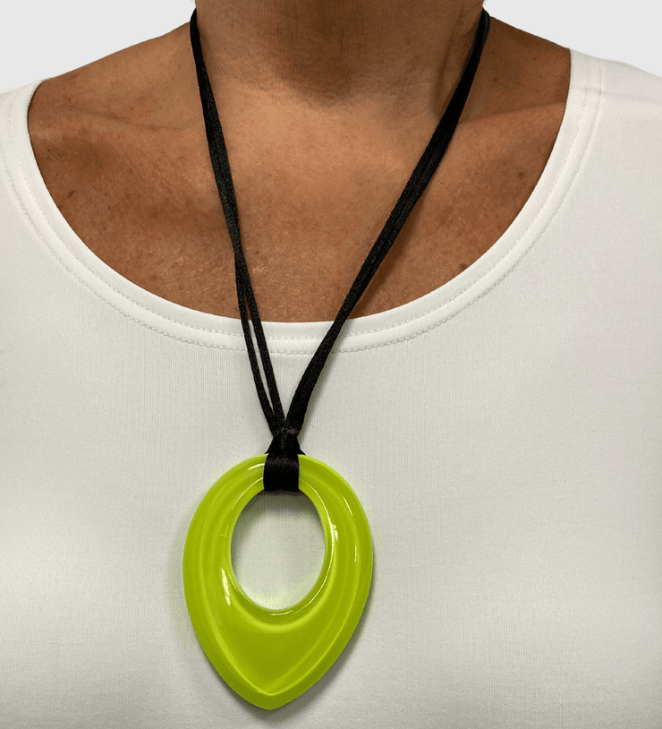 Limoncello Reverse Teardrop Necklace