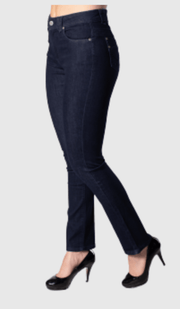 Angela Fit Zip Front Jeans