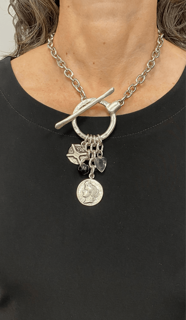 Charm Drop Necklace-Watch Us Women Oakville