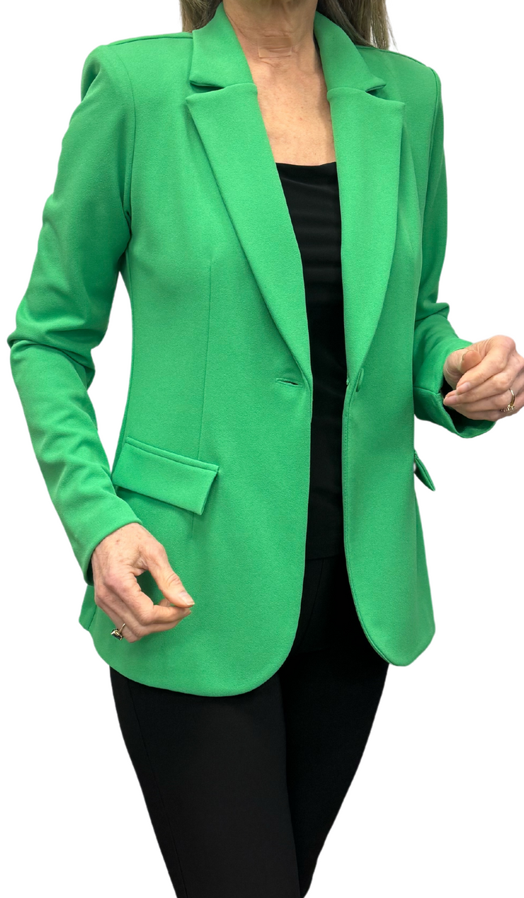 Scuba Crepe Fitted Blazer