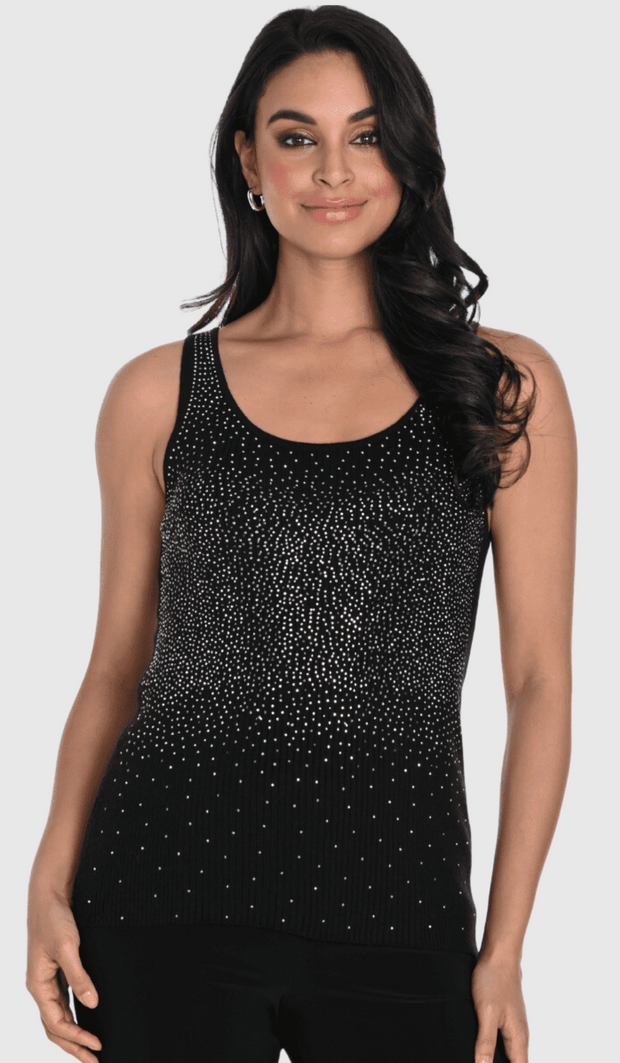 Sparkle Front Knit Tank