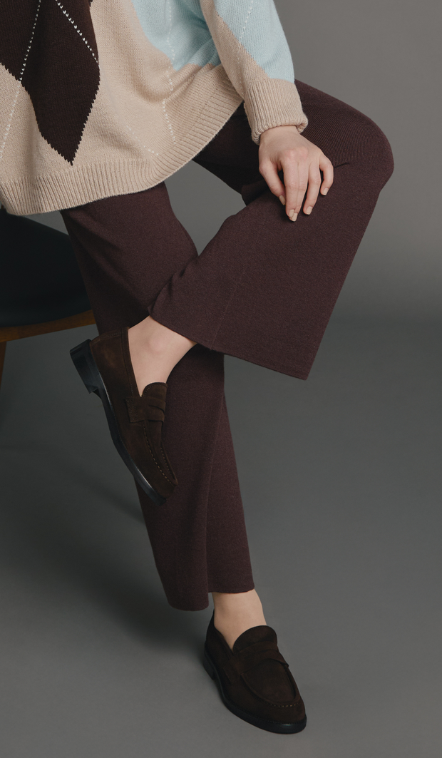 Sweater Knit Wide Leg Pant