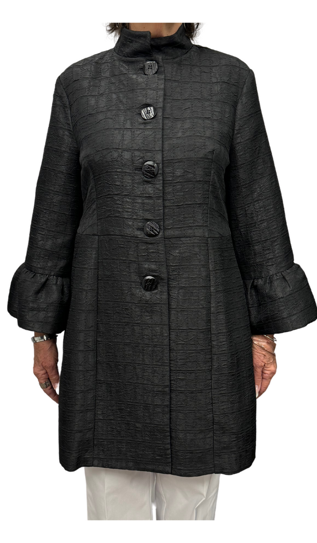 Textured Jacquard Coat