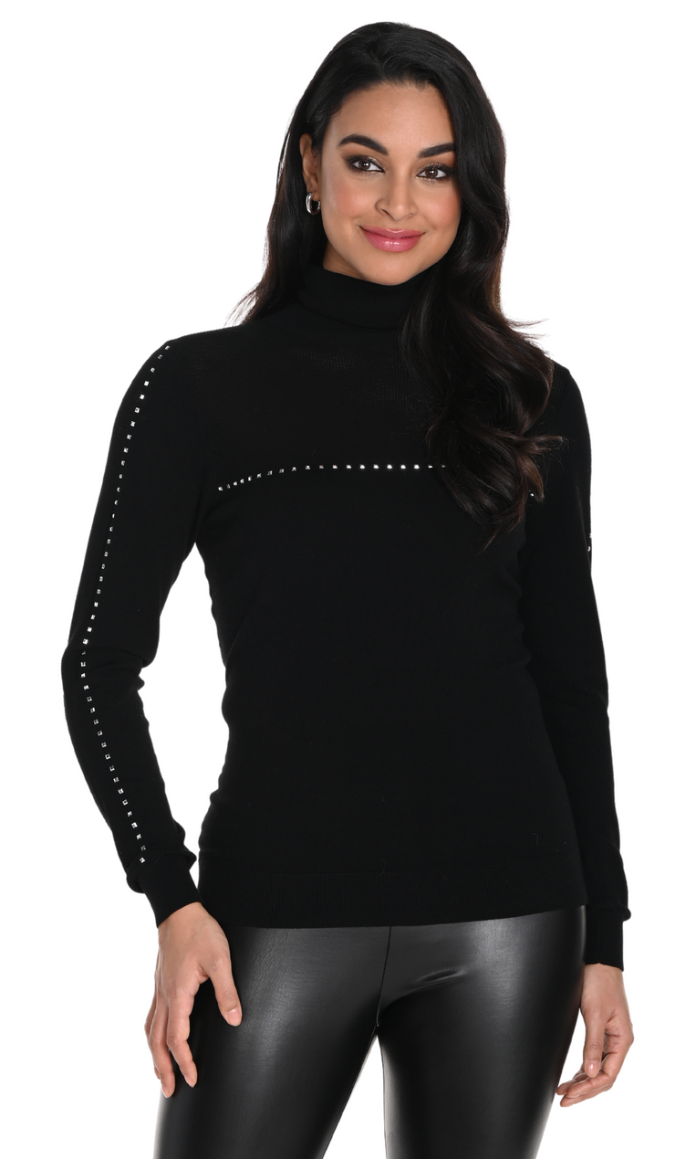 Embellished Turtleneck