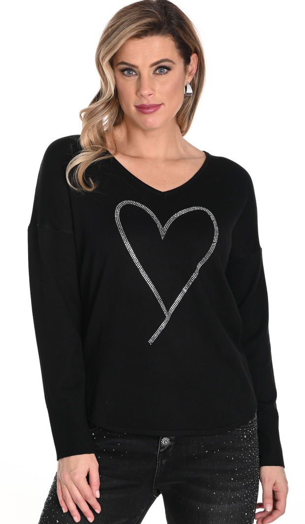 Sparkle Heart Sweater