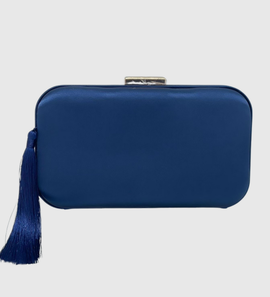 Blue evening purse best sale