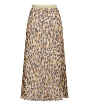 Leopard Pleated Skirt