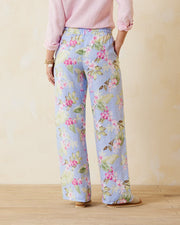 Two Palms Orchid Dreams High-Rise Linen Easy Pants