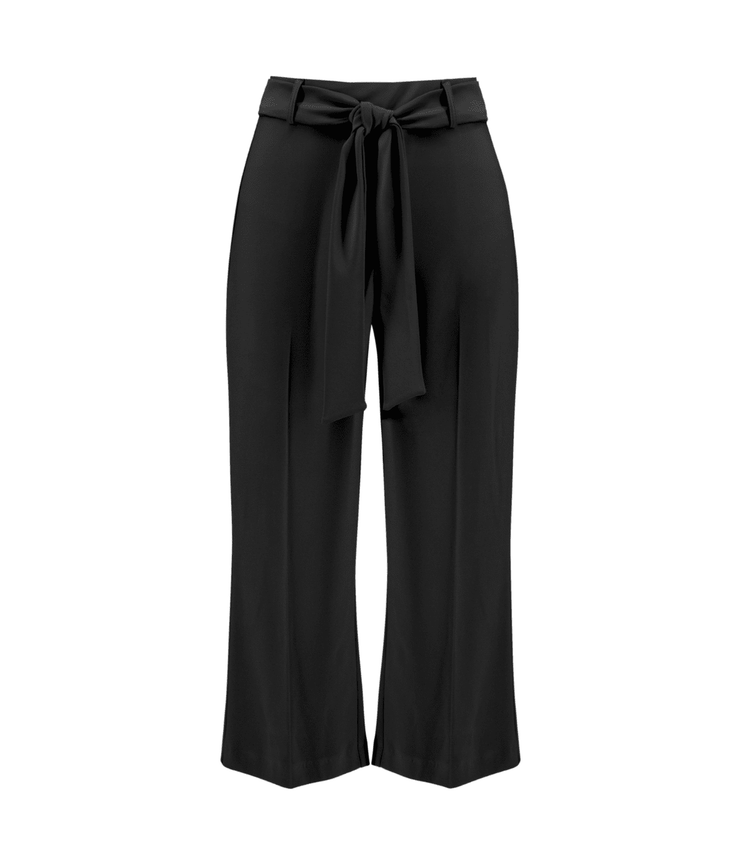 Silky Pull-On Straight Leg Culotte with Removable Waist Tie-Watch Us Women Oakville